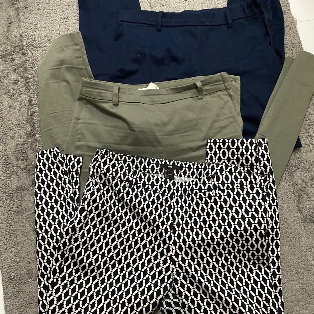 H&M chino stretch ankle pants